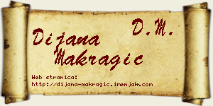 Dijana Makragić vizit kartica